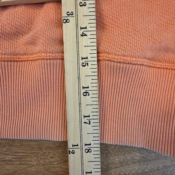 American Eagle Women's Cropped Sweatshirt‎ Long Sleeves Oversized Orange XS - Picture 16 of 17